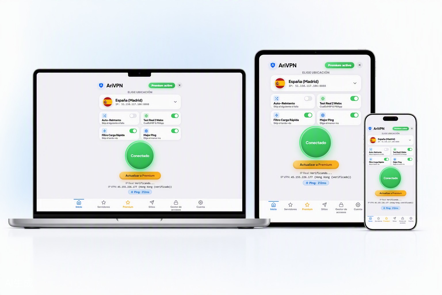 AriVPN en todos tus dispositivos