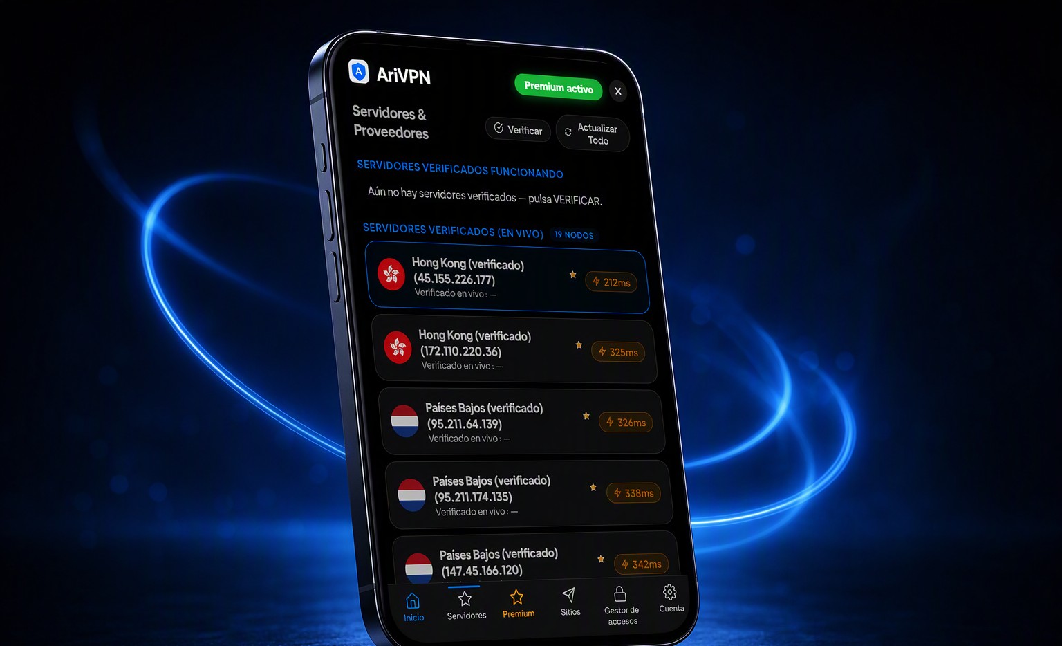 AriVPN Red Global de Alta Velocidad