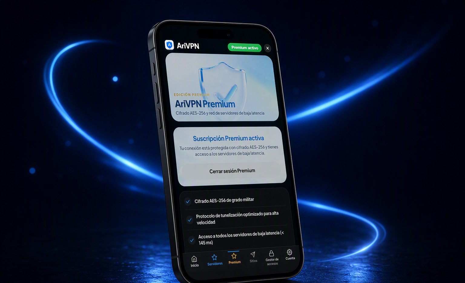 AriVPN Test de Velocidad 940 Mbps